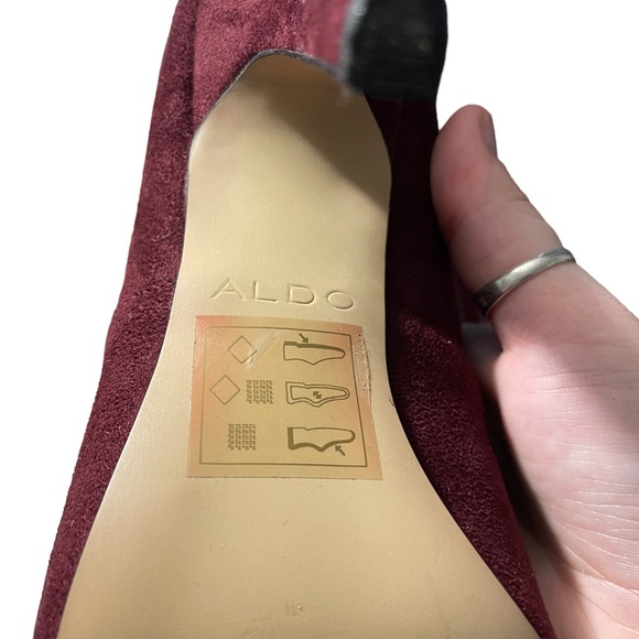 Velvet Burgundy Booties - Picture 4 of 7